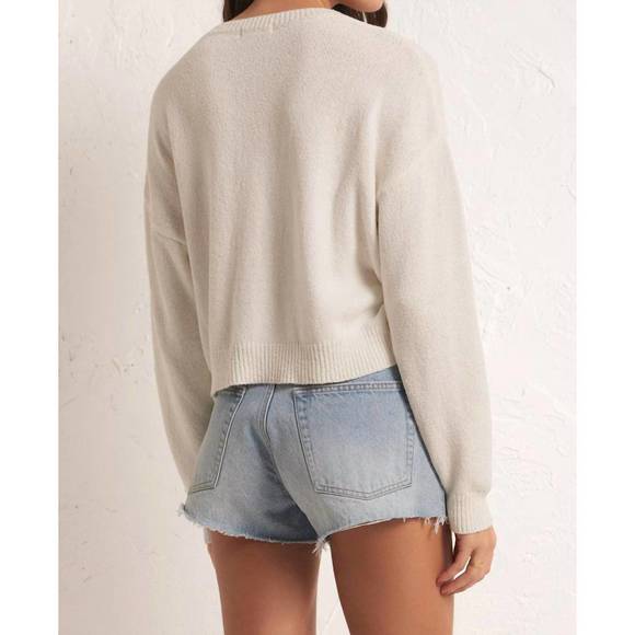 NEW Z SUPPLY paradiso sweater in white - Picture 4 of 5